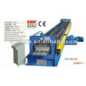 Closed type floor deck making machine, roll forming production line,